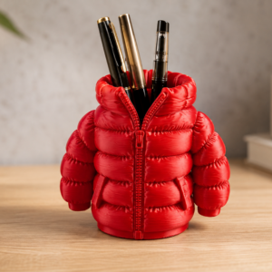 Portalápices Chaqueta de plumas