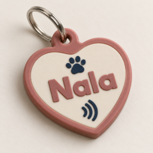 Colgante NFC mascota · Corazón