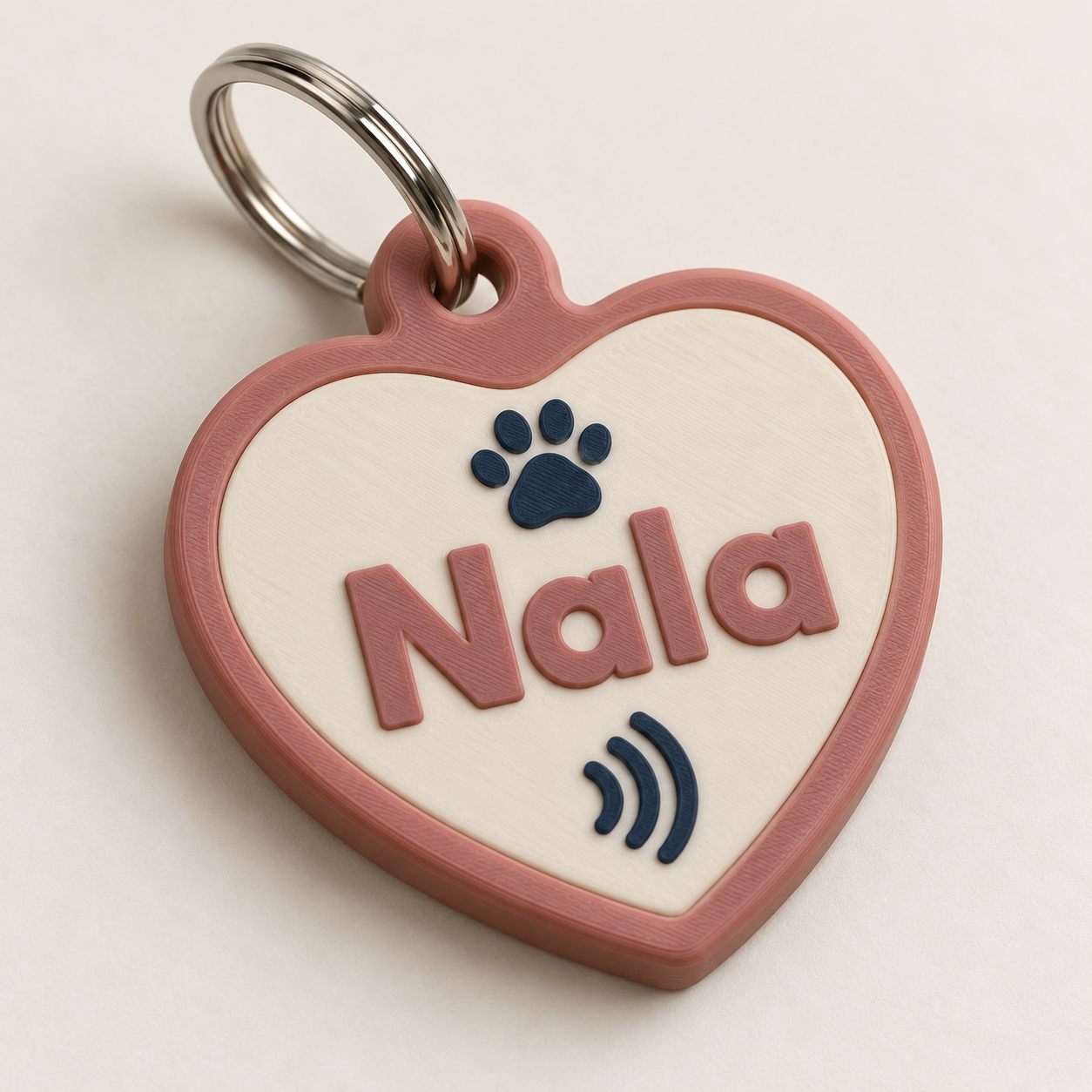 Colgante NFC mascota · Corazón